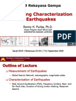 Engineering Characterization of Earthquakes