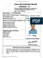 TRB Polytechnic 2017 Admit Card - 502676