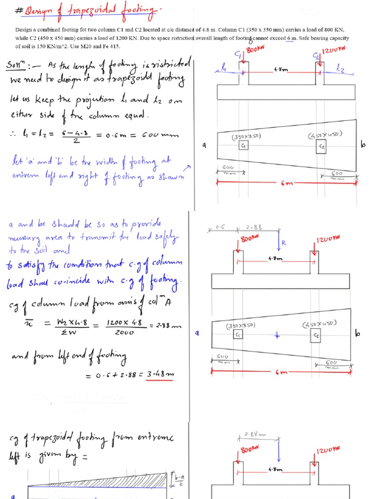 Trapezoidal Footing. PDF