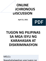 Week 4.2 Tugon NG Pilipinas Sa Mga Isyu NG Karahasan