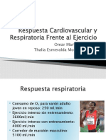 Respuesta Cardiovascular y Respiratoria Frente Al Ejercicio