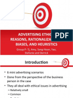 Advertising Ethics: Reasons, Rationalizations, Biases, and Heuristics