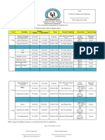 Calendario de Exame Bloco 1 - UL - Semestre II Laboral