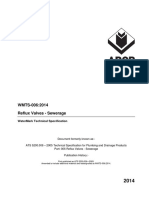 Wmts-006:2014 Reflux Valves - Sewerage: Watermark Technical Specification