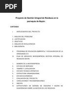 Proyecto de Gestion Integral de Residuos en la parroquia de Nayón
