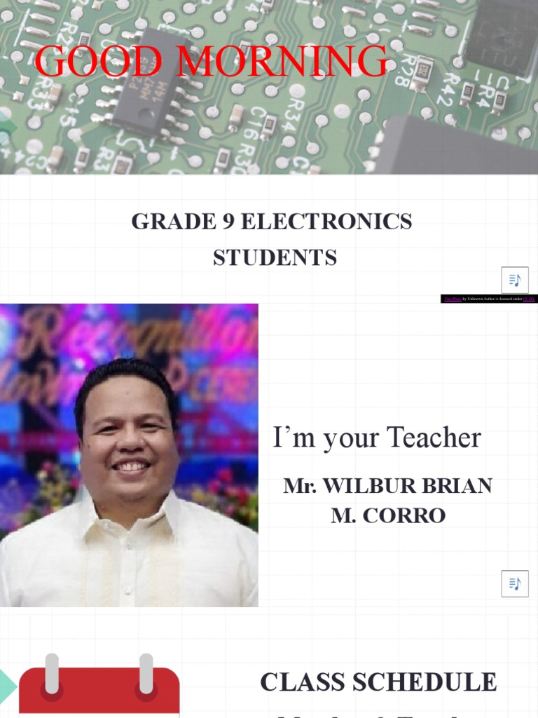 Grade 9 Electronics Class Overview | PDF