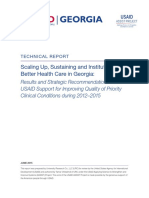 Scaling Up, Sustaining and Institutionalizing Better Health Care in Georgia