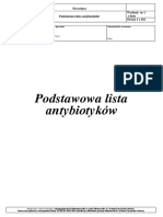 Podstawowa Lista Antybiotyków