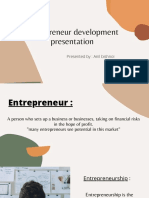 Entrepreneur Development Presentation