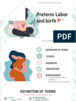 Preterm Labor and Birth