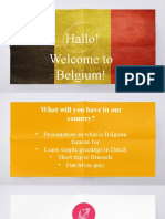 Hallo! Welcome To Belgium!