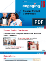 Enga10 Present Perfect Continuous
