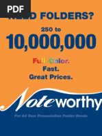 Download Large Quantity Presentation Folder Brochure by Noteworthy SN5336603 doc pdf