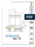 Potongan B-B: Skala 1: 100