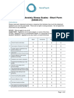 Depression Anxiety Stress Scales - Short Form (Dass-21) : Novopsych