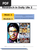 Research in Daily Life 2: Week 2