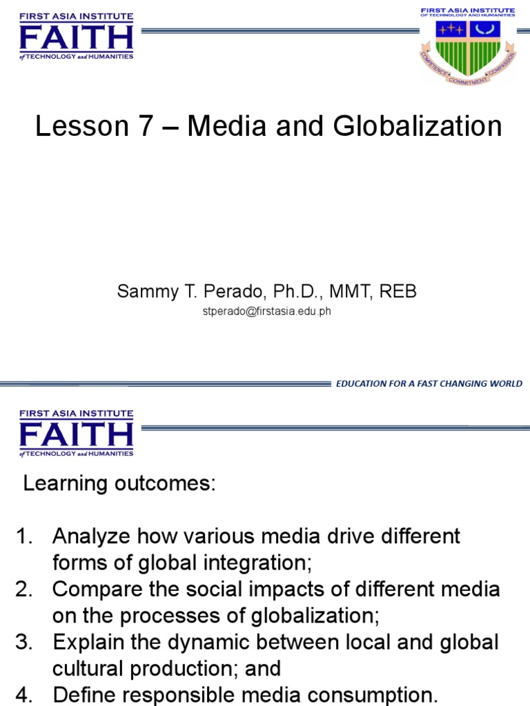 Lesson 7 media and globalization pdf mass media globalization