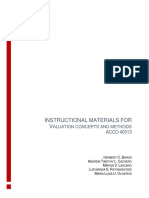 Instructional Materials FOR V: Aluation Concepts and Methods