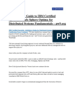 The Ultimate Guide To IBM Certified Specialist - Info Sphere Optima For Distributed Systems Fundamentals