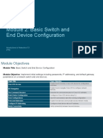 1.2 Basic Switch and End Device Configuration