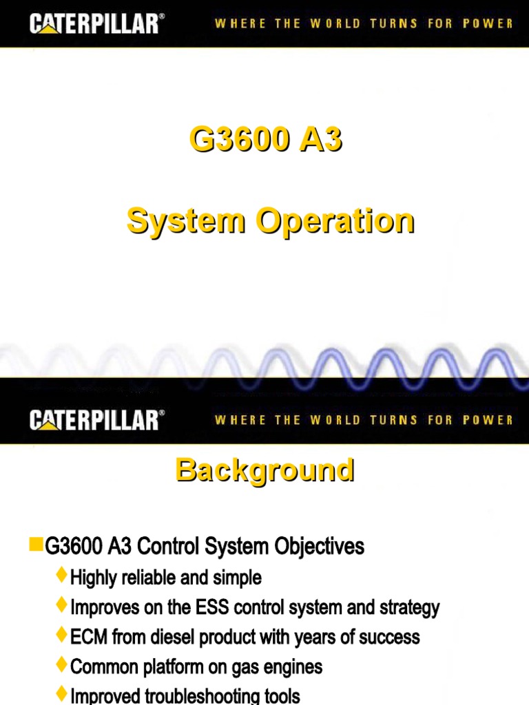 G3600 A3 Engine Control Overview | PDF | Valve | Engines