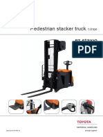 Pedestrian stacker truck 1 ton electric