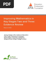 EEF Maths Evidence Review