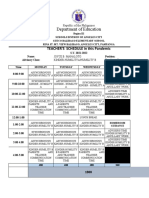 Kinder Teachers LearnerS Sched