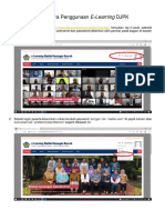 Tata Cara Penggunaan E-Learning