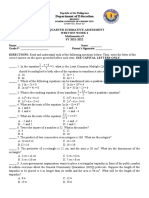 Math 9 Q1 Summative Test 1