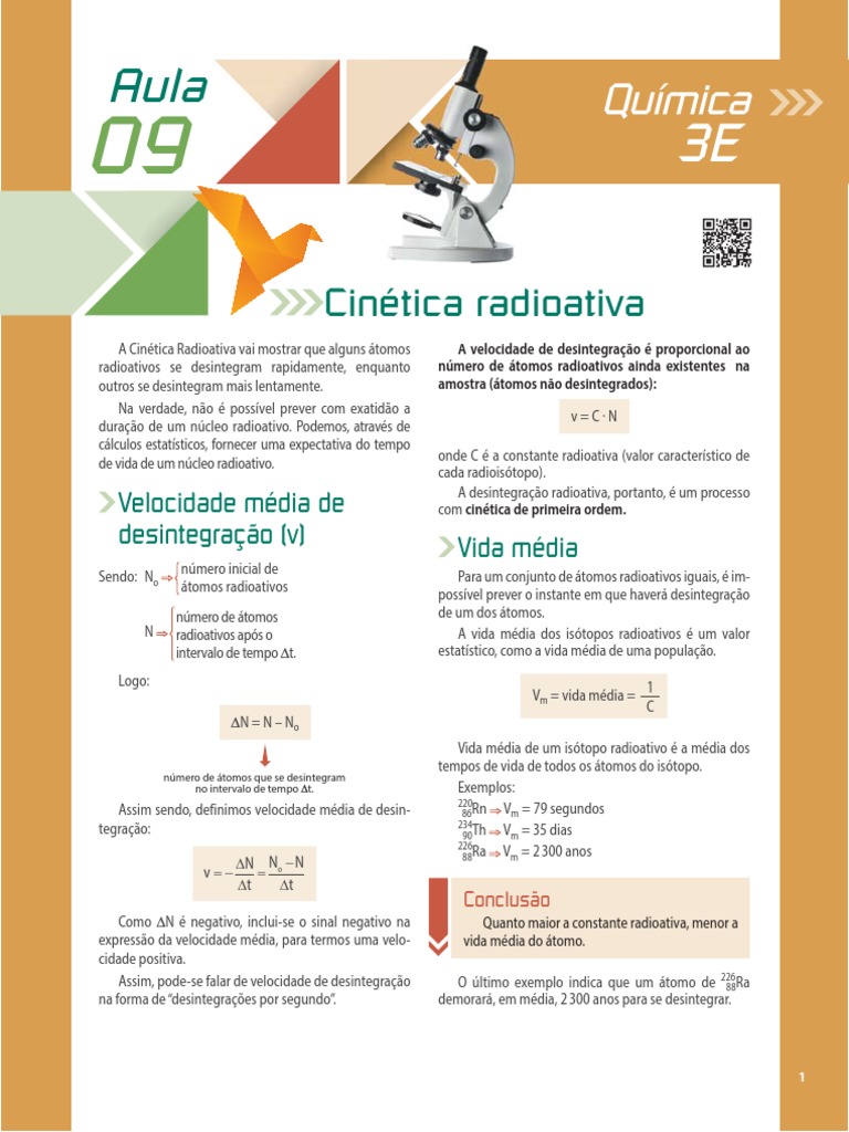 Cinetica Radioativa | PDF | Radioatividade | Potência nuclear