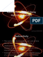 Radioactivity: Law of Decay Half-Life & Statistics