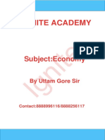 Ignite Academy Economy Lecture by Uttam Gore Sir