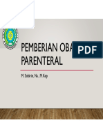 Pemberian Obat Parenteral - Sobirin 2020