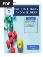 Unit 1 Path To Fitness and Wellness