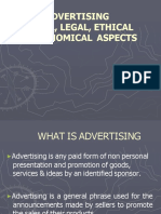 SOCIAL LEGAL ETHICAL ECONOMIC ASPECTS ADVERTISING