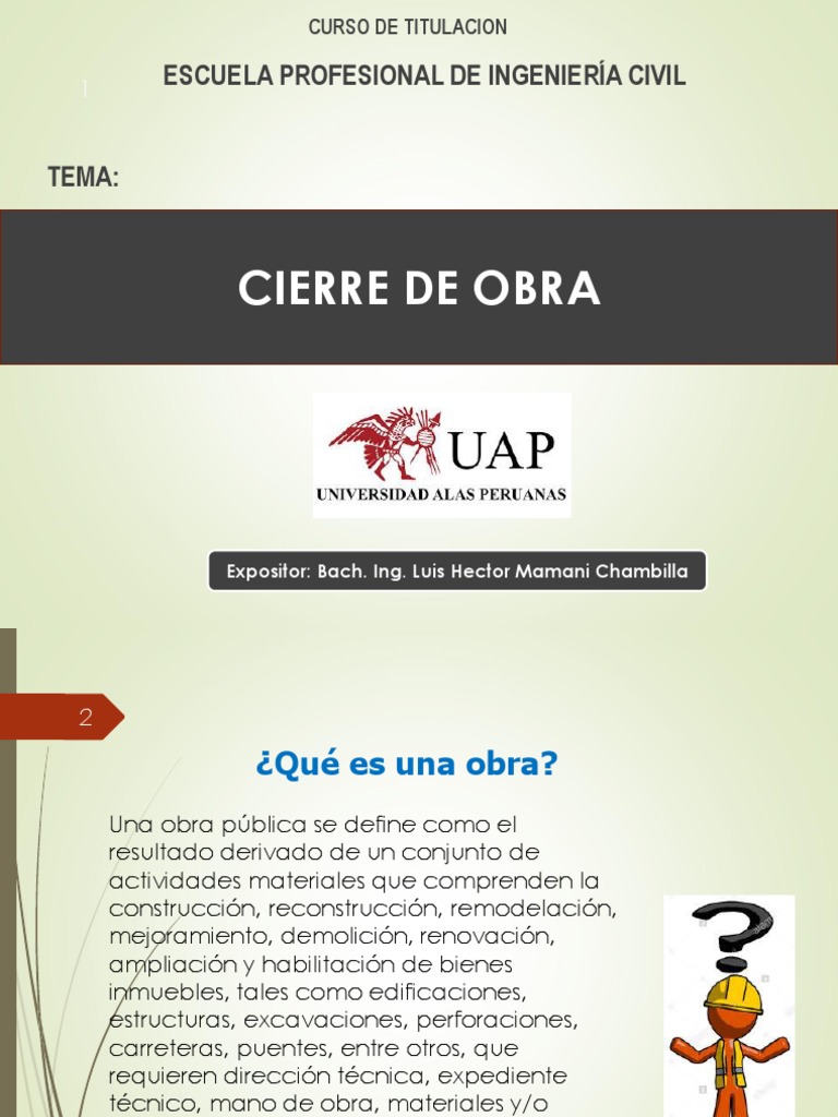 Cierre y Liquidación de Obras Públicas | PDF | Contratista general