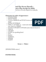 Script - Snow White and The Seven Dwarfs | PDF | Snow White | Grimms ...