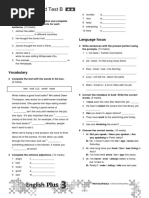 Unit 2 Standard Test B: Listening