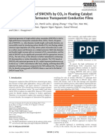 Tuning Geometry of Swcnts by Co in Floating Catalyst CVD For High-Performance Transparent Conductive Films