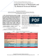 Analysis of Intangible Resources of Mcdonald'S and Its Influence by Balanced Scorecard Method