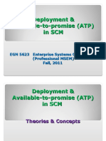 Deployment & Available-To-Promise (ATP) in SCM