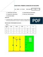 Reporte 05 - Primera Condición de Equilibrio