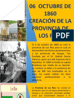 Creación de La Provincia de Los Ríos