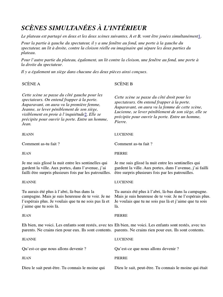 Scene Simultanée | PDF
