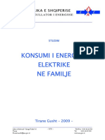 Studimi Konsumi I Energjise Elektrike Ne Familje 4.09. 2009