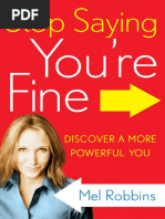 Download Stop Saying Youre Fine by Mel Robbins - Excerpt by Mel Robbins SN53370966 doc pdf