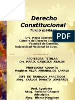 María Gabriela Abalos -2016 - Clase introducción - Derecho Constitucional - Programa -