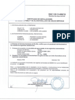 Certificado de Dotacion Proyecto Las Hormiguitas Ricardo Vilchez