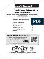 Owner's Manual: 120V Input, Line-Interactive UPS Systems